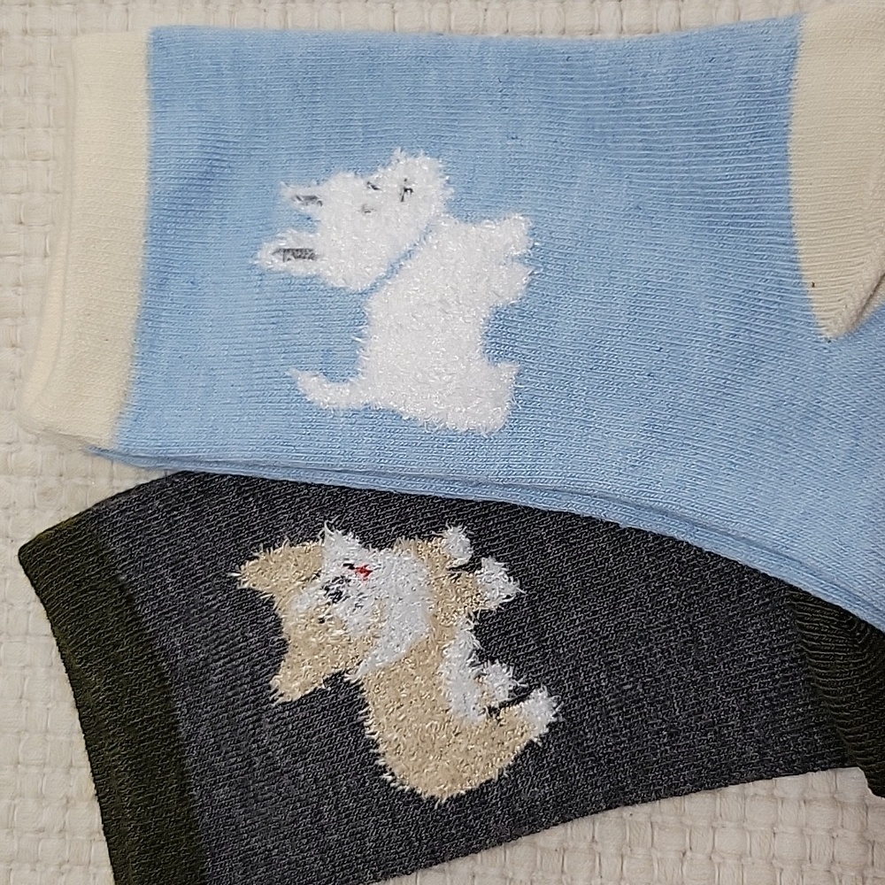 CORGI WESTIE NOVELTY DOG SOCKS, CHOICE OF STYLE